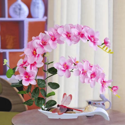 Eternal Grace™ - Arrangements da Butterflor Orchidea cun Vasa da Ceramica