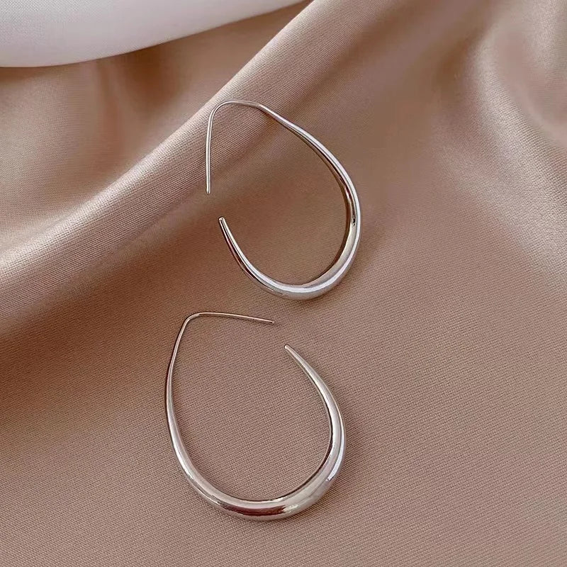 Lumière™ 925 Sterling Silver Oval Hoops