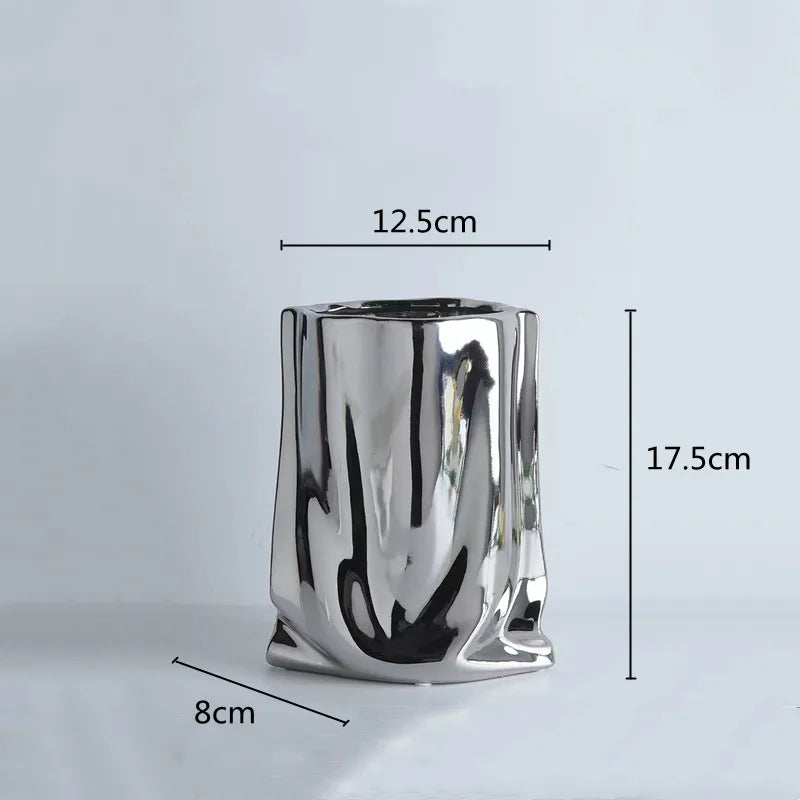 Ruffle & Shine™ Ceramic Vase