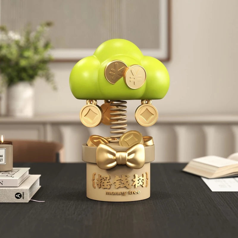 Sculpted Resin Money Tree Figurine