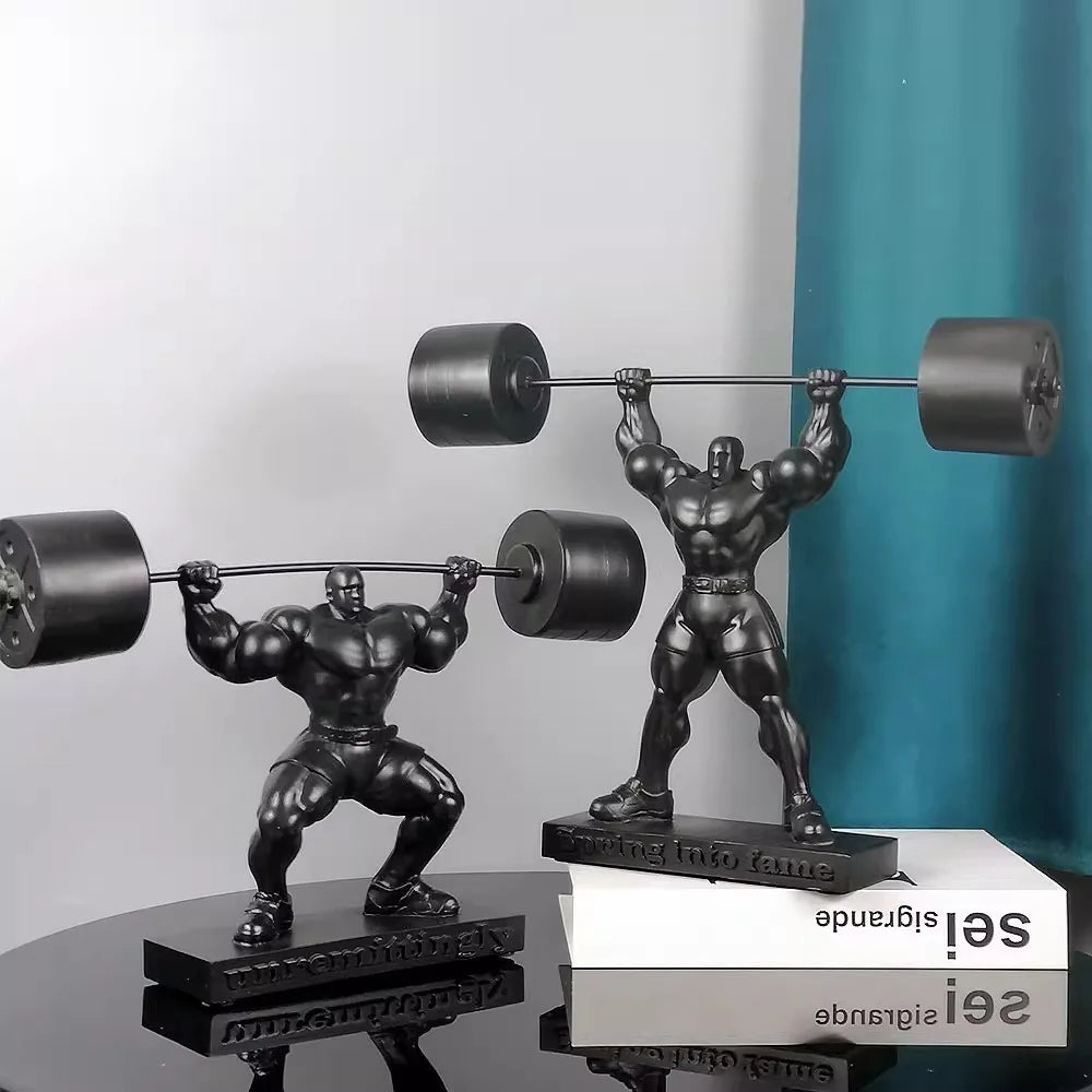 The Ironborn - Muscular Bodybuilder Sculpture in Cold-Cast Resin