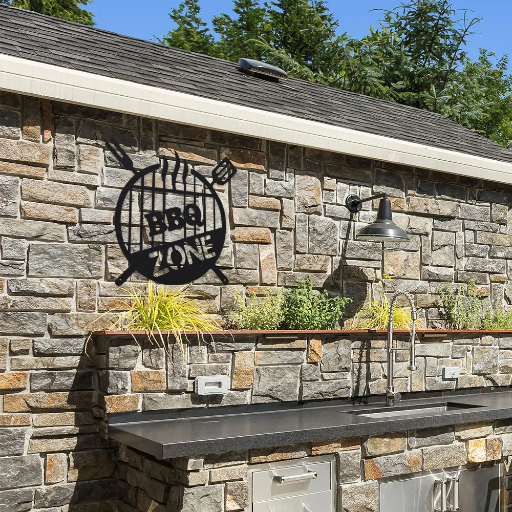 GrillZone™ Metal BBQ Sign