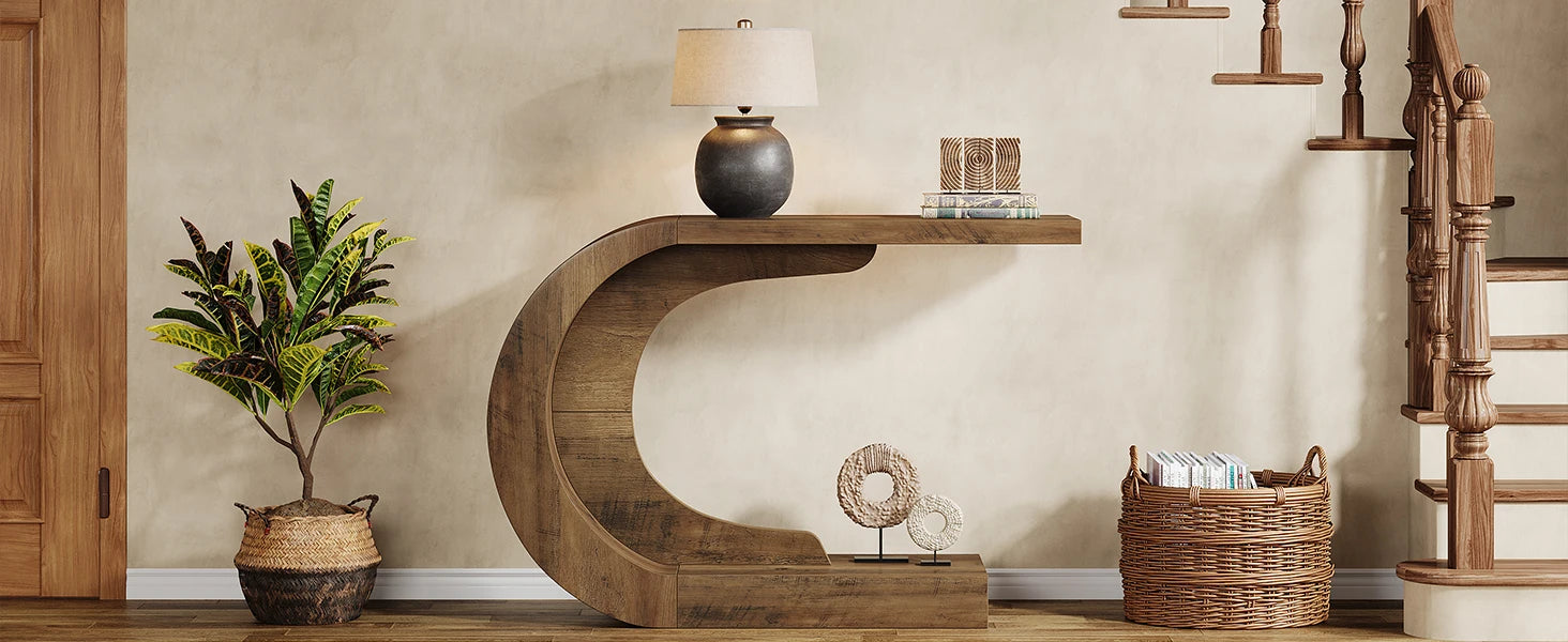 WaveForm™ C-Shaped Console Table