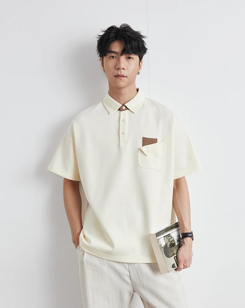 Button Pocket Polo Shirt