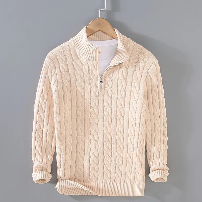 Heritage Quarter-Zip Cotton Pullover