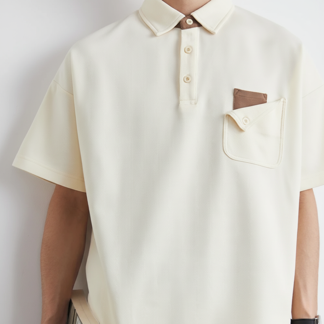 Button Pocket Polo Shirt