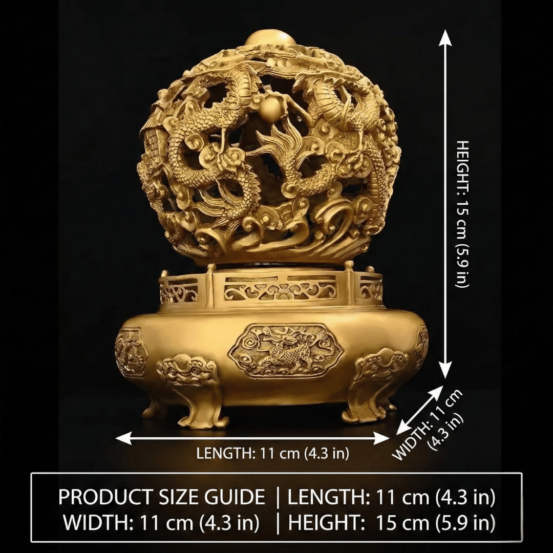 ETERNAL ABUNDANCE | Twin Dragon Sphere Censer