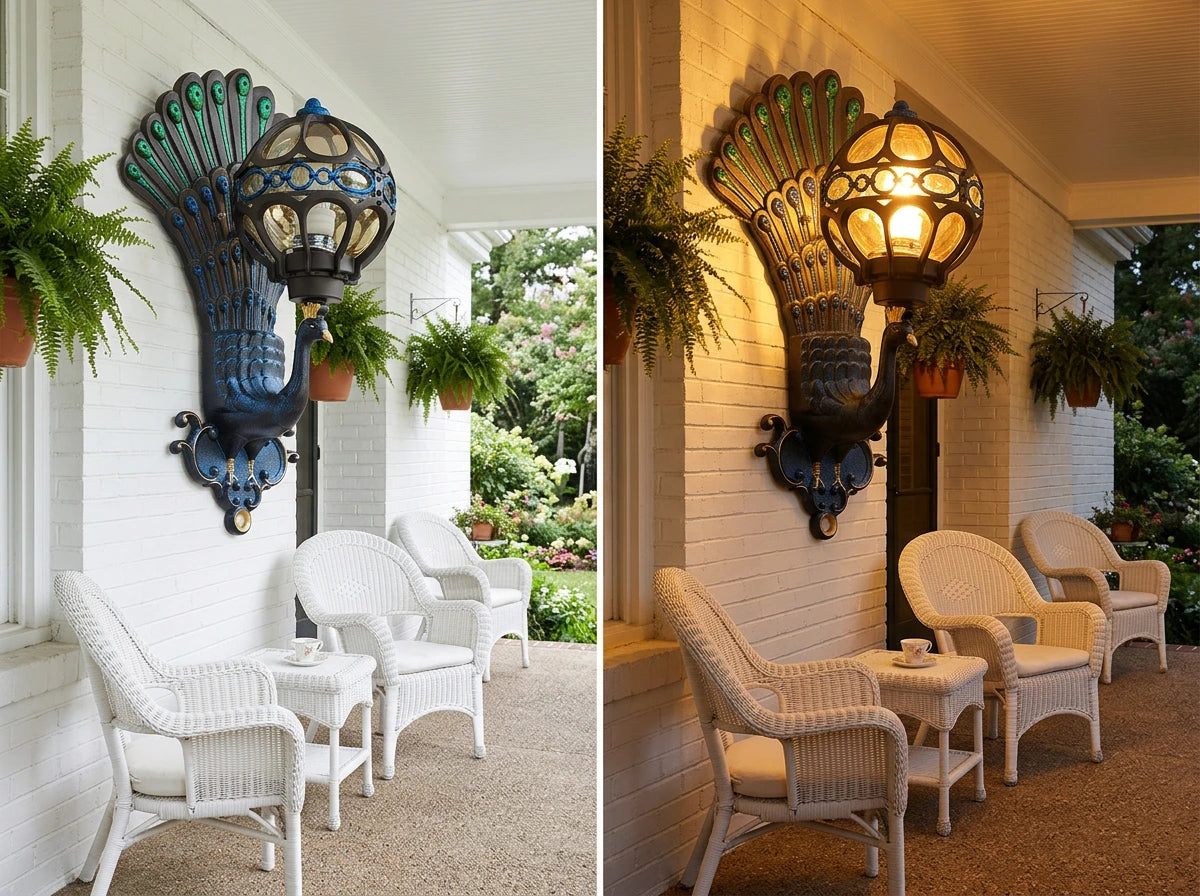Peacock Wall Sconce