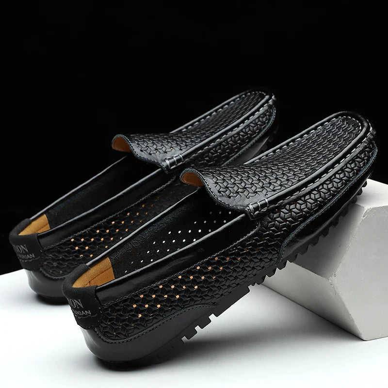 Eleganza Suprema: Slip-On Loafers in Cuoio Taljan