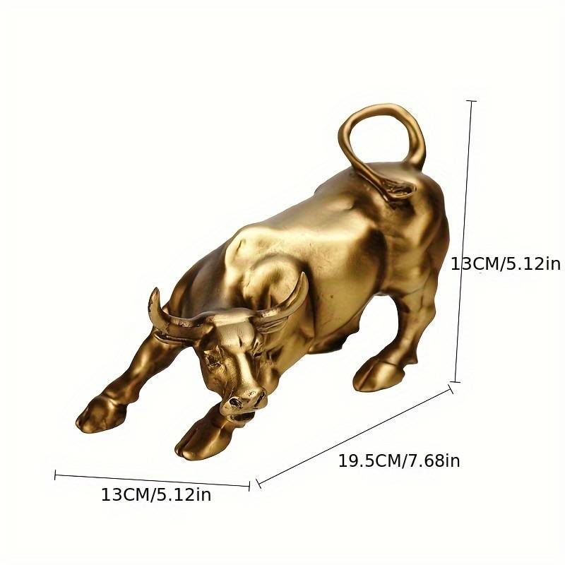 Wall Street Bull Desk Statue : Symbol da Forza e Prosperitad