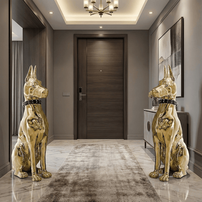 SENTINEL GUARD | Floor Sculpture with Studded Collar