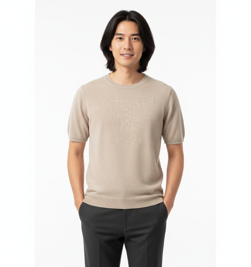 Camisa da tricot da cashmere per umens