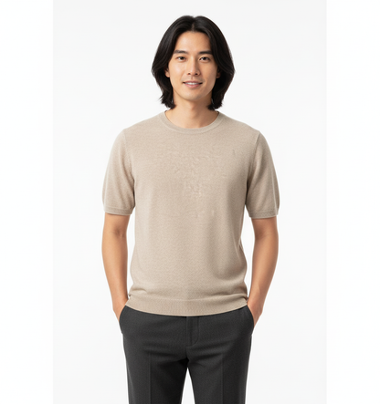 Camisa da tricot da cashmere per umens