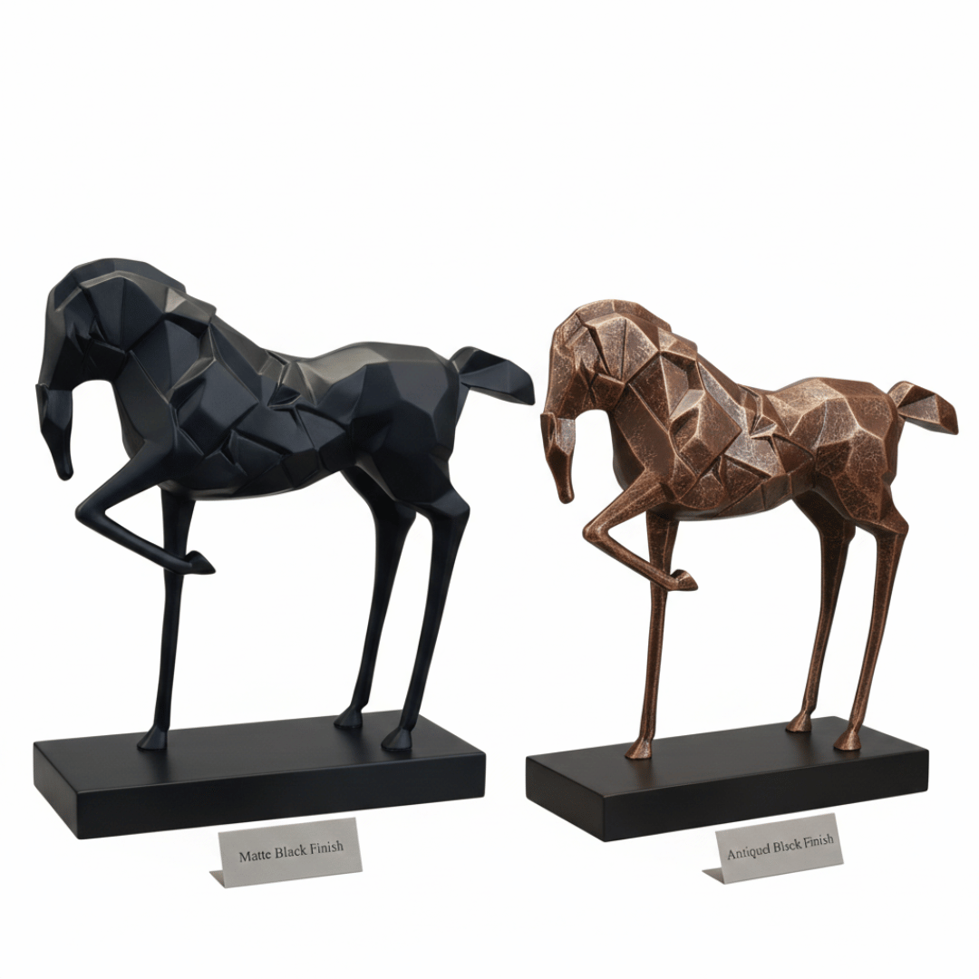 Faceted Horse Sculpture