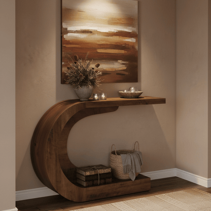 WaveForm™ C-Shaped Console Table