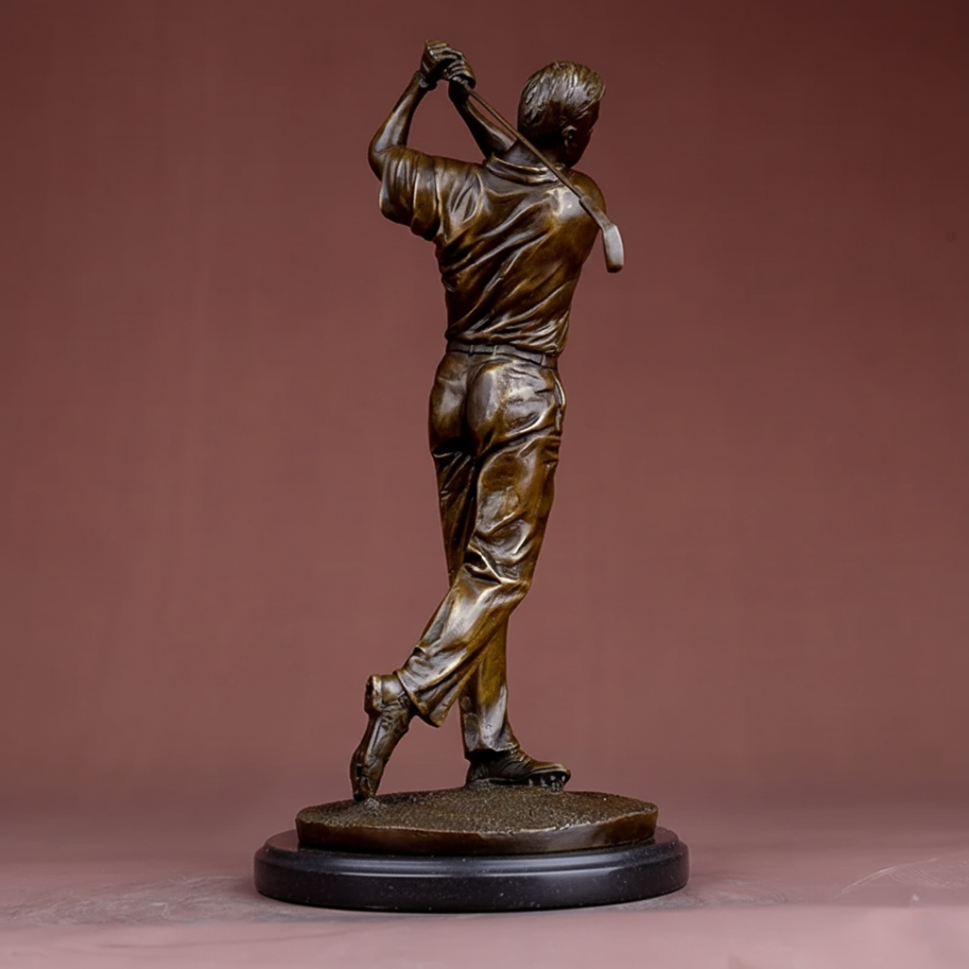 The Champion™ - Bronze Male Golfer Sculpture