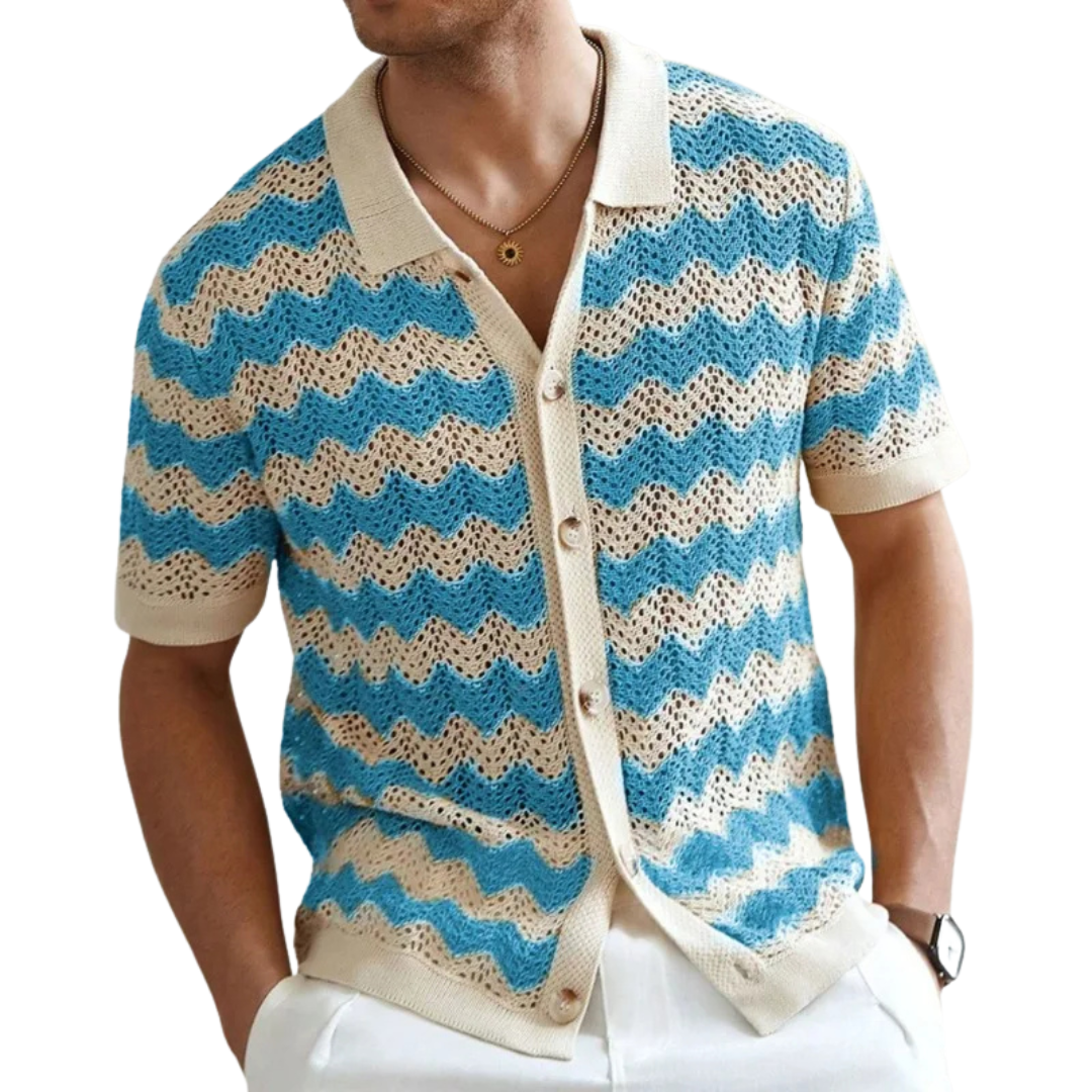 Coastal Mesh™ Knitted Cutout Shirt