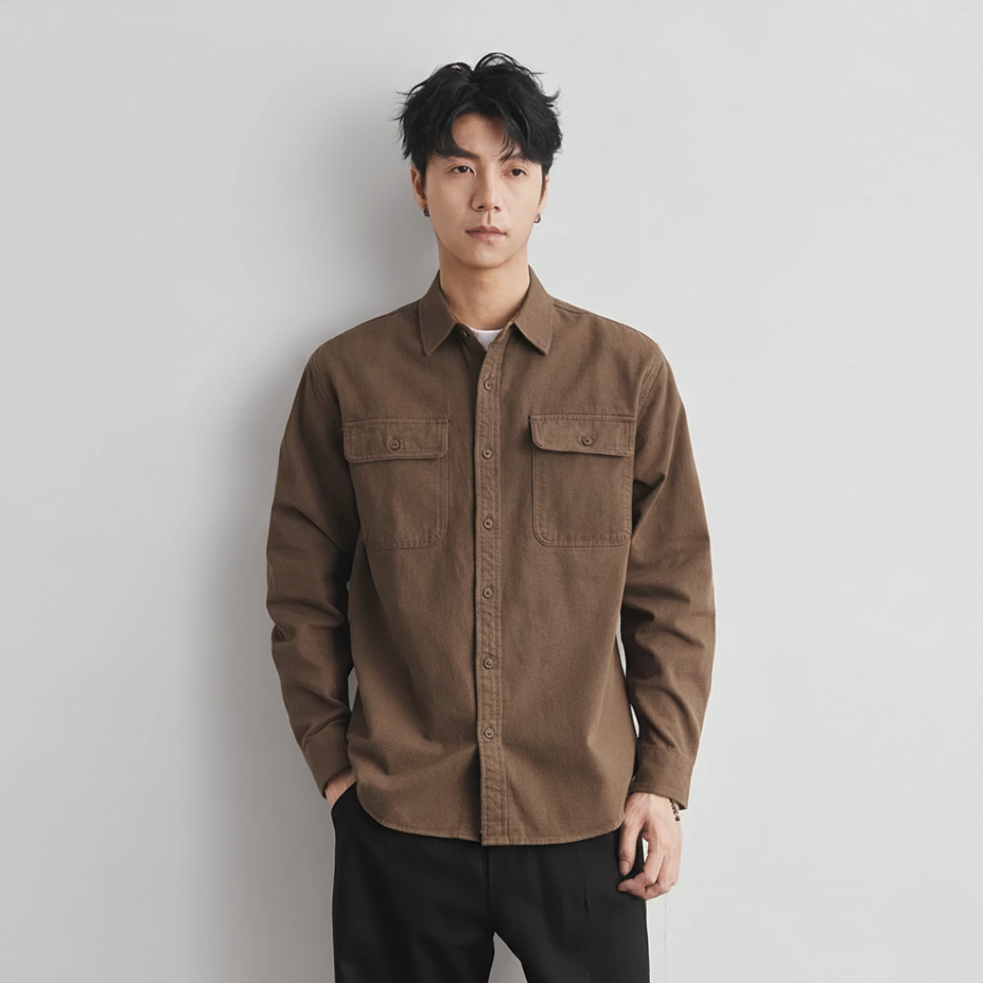 Cotton Work Shirt Jacket