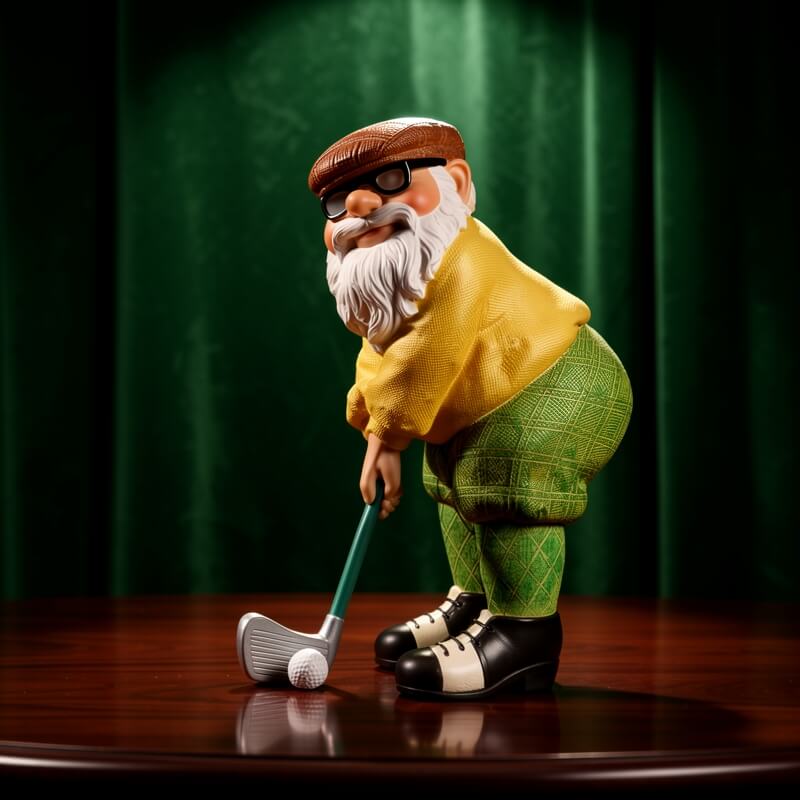 Golf Gnome Sculpture