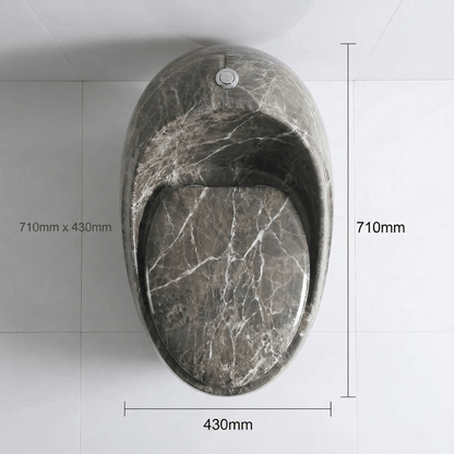 Luxury Egg-Shaped One-Piece Toilet