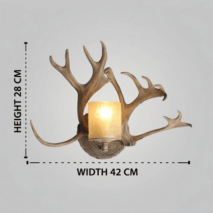 Resin Antler Wall Sconce