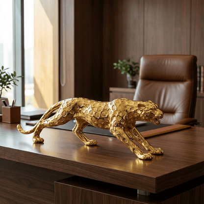 Prowler - Fortune Leopard Sculpture
