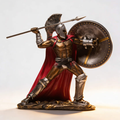 THE BRASIDAS
Spartan Combat Sculpture · Large Format · Hand-Finished Resin
