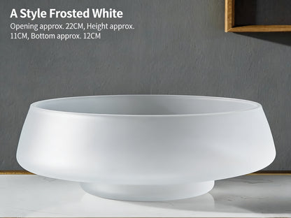 Frosted Glass Vase Collection