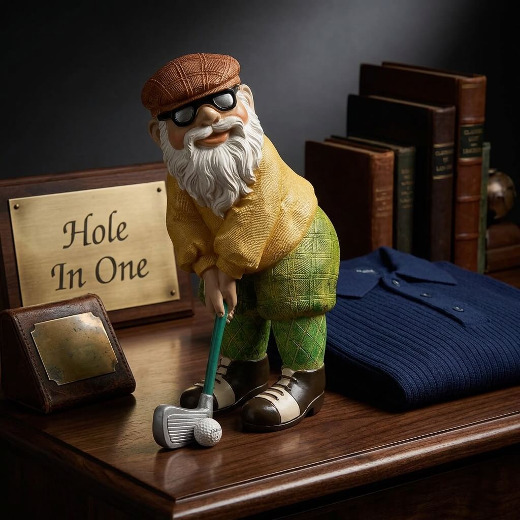 Golf Gnome Sculpture