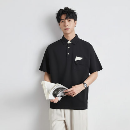 Button Pocket Polo Shirt