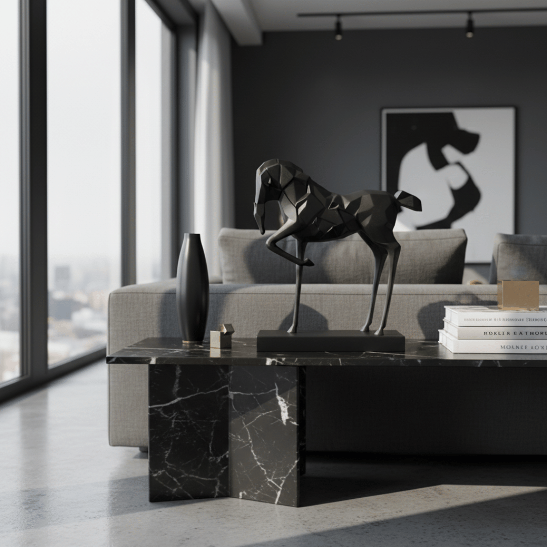 Faceted Horse Sculpture