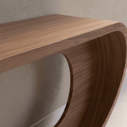 The Ribbon - Sculptural Walnut Console Table