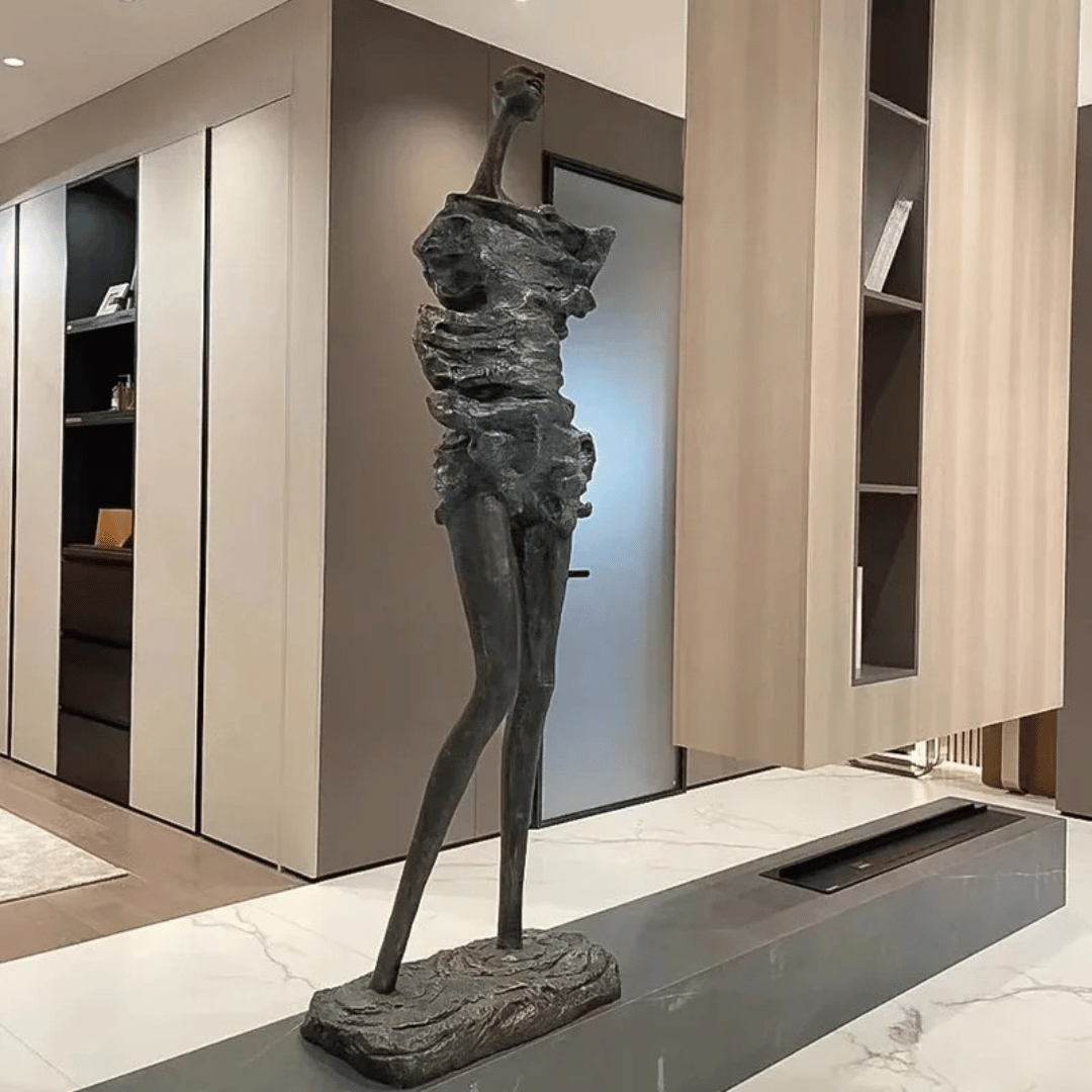 THE VOYAGER | Abstract Elongated Figure Sculpture