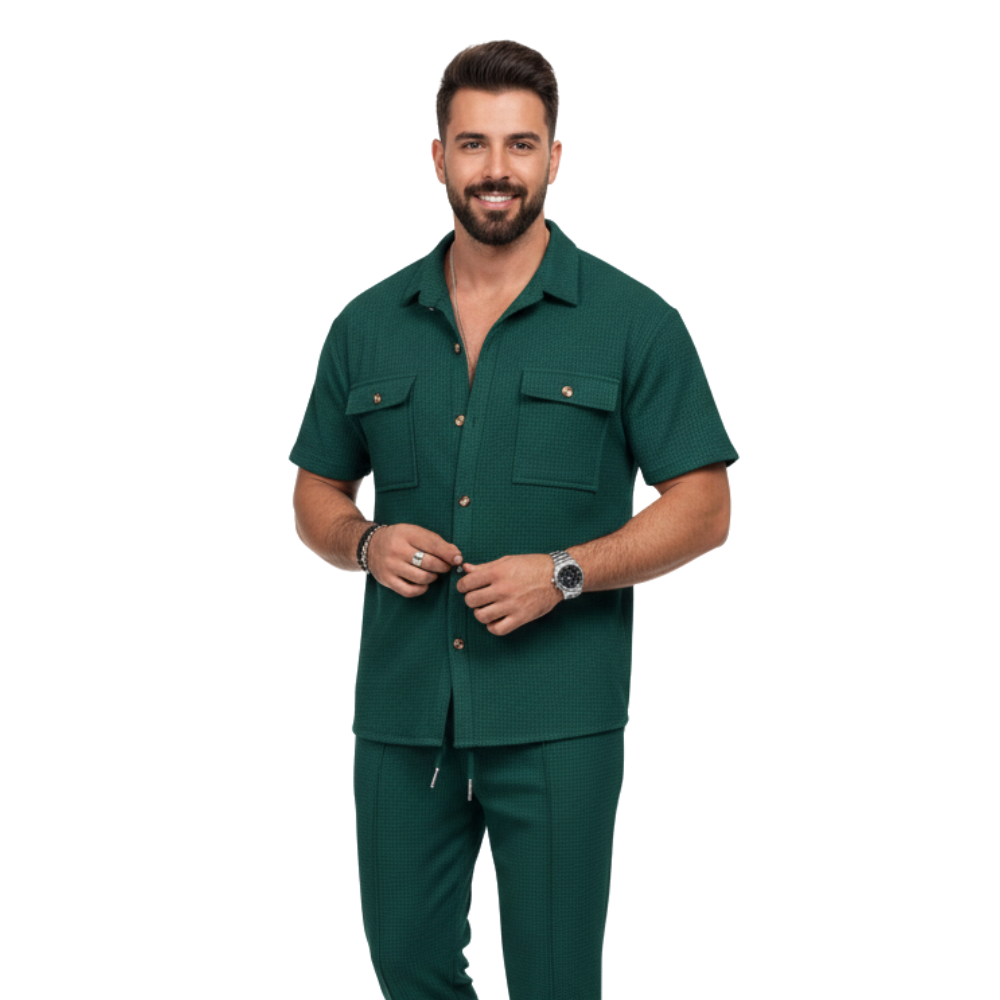 ButtonSet™ Linen-Look Shirt & Pants