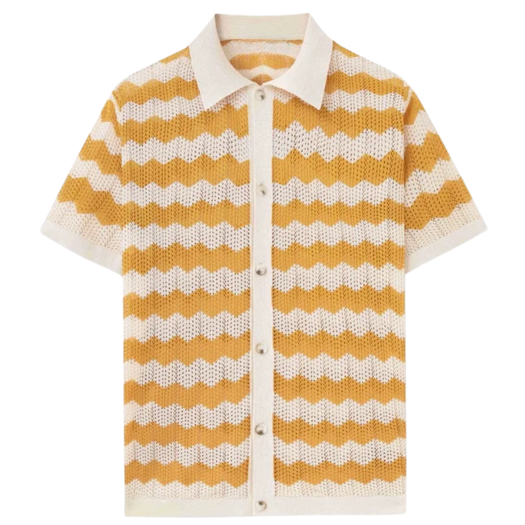 Coastal Mesh™ Knitted Cutout Shirt