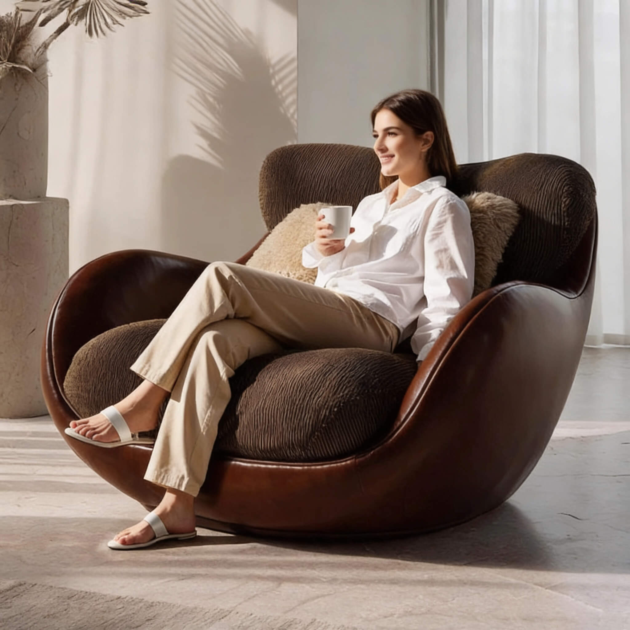 THE COCOON | Curved Lounge Chair