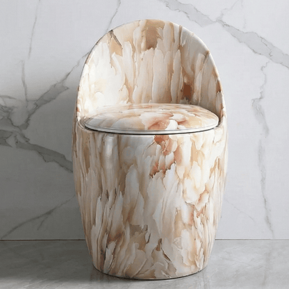 Luxury Egg-Shaped One-Piece Toilet