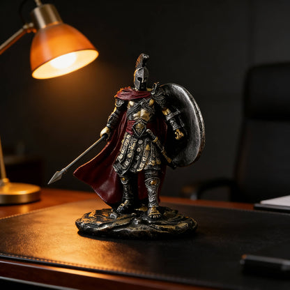 THE CENTURION Roman Warrior Sculpture · Cold-Cast Resin