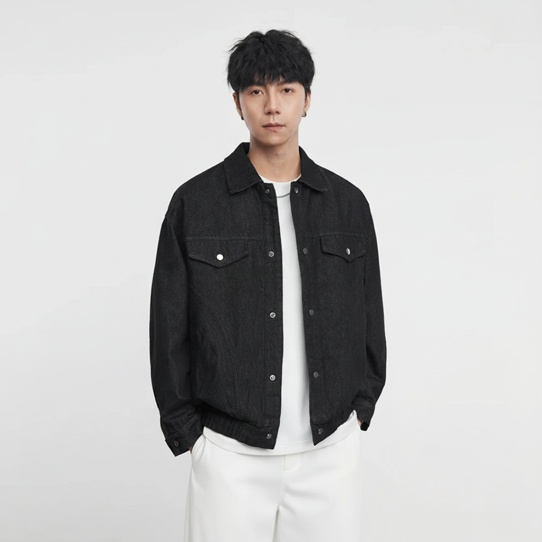 Washed Denim Work Jacket