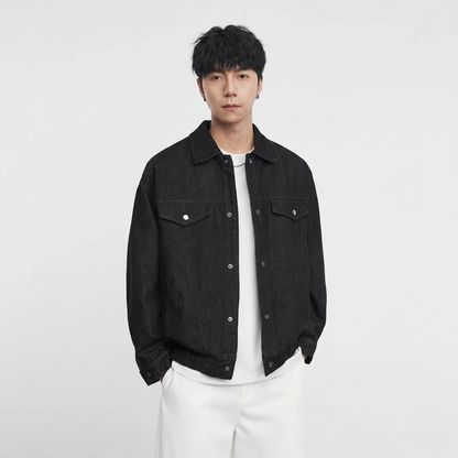 Washed Denim Work Jacket