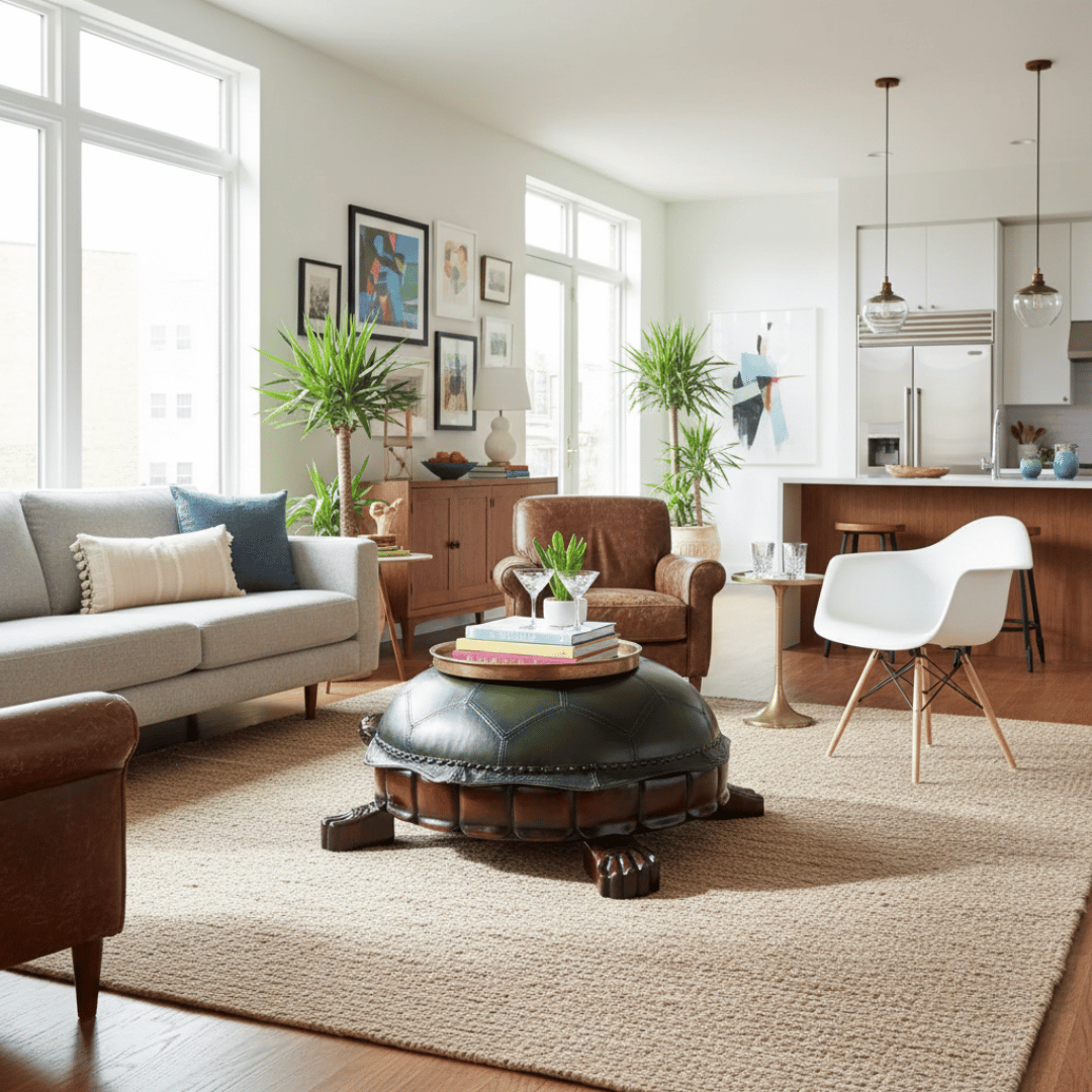 Turtle Ottoman Stool