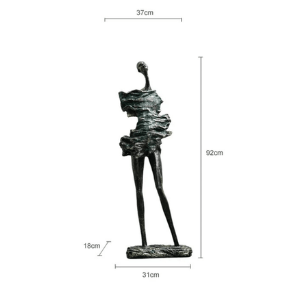 THE VOYAGER | Abstract Elongated Figure Sculpture
