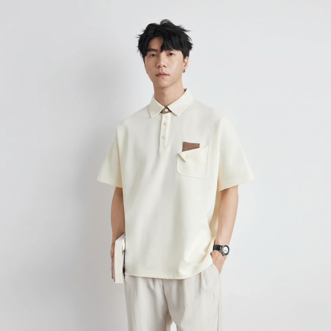 Button Pocket Polo Shirt