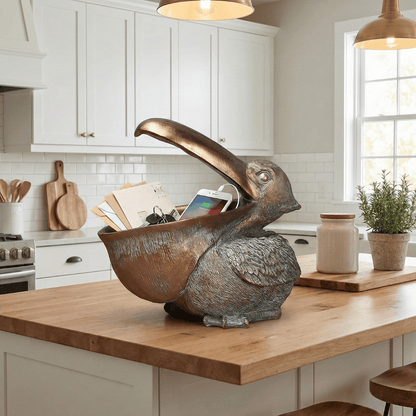 COASTAL KEEPER | Pelican Storage Sculpture