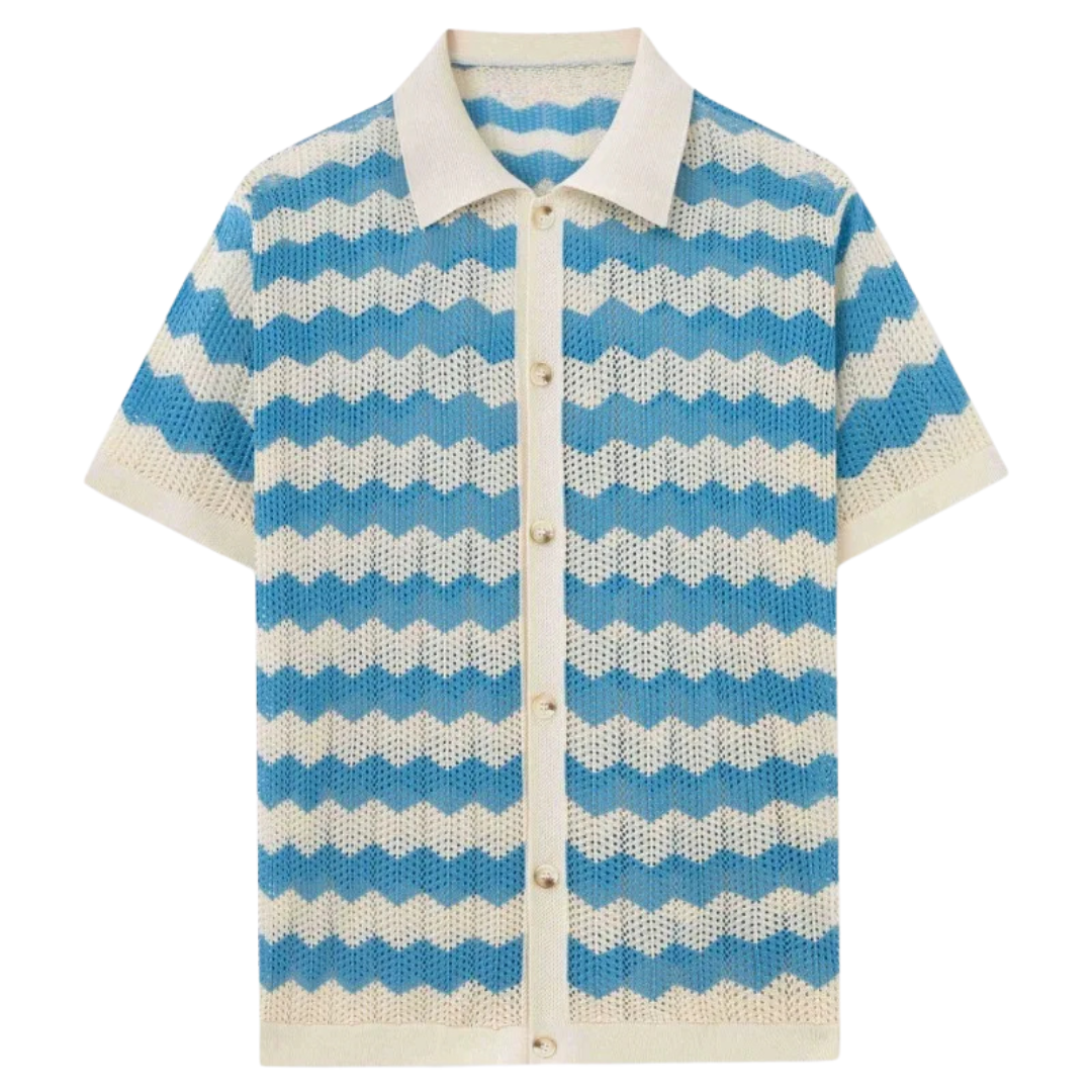 Coastal Mesh™ Knitted Cutout Shirt