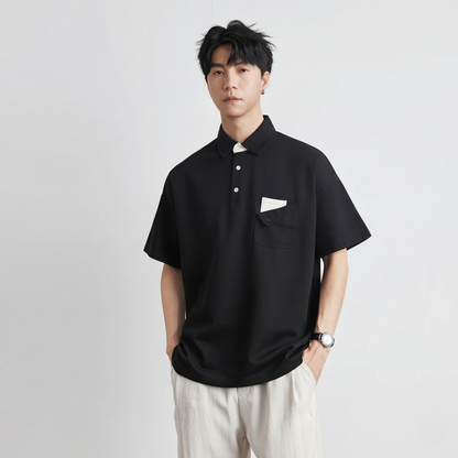 Button Pocket Polo Shirt