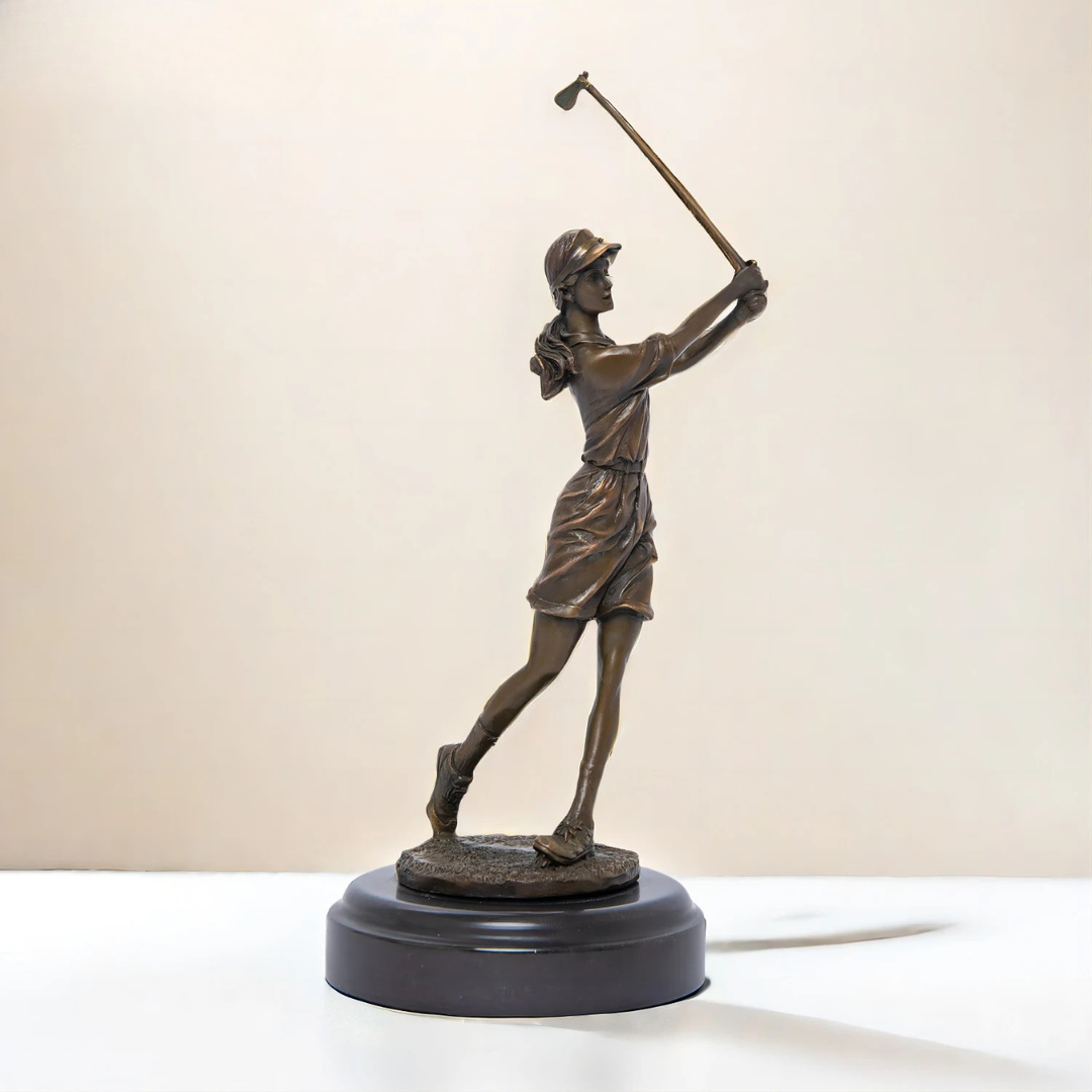 Legacy™ Bronze Woman Golfer Sculpture