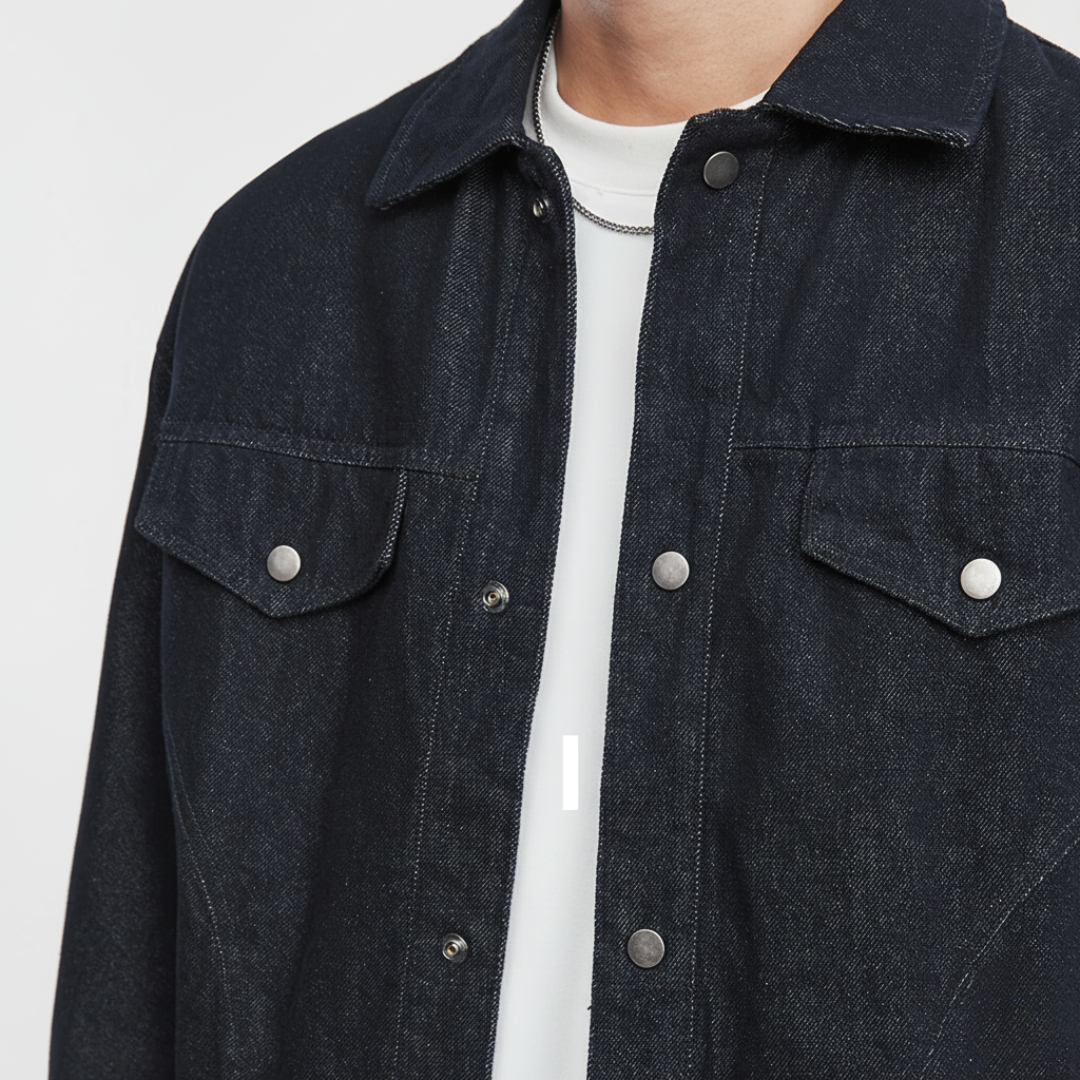Washed Denim Work Jacket
