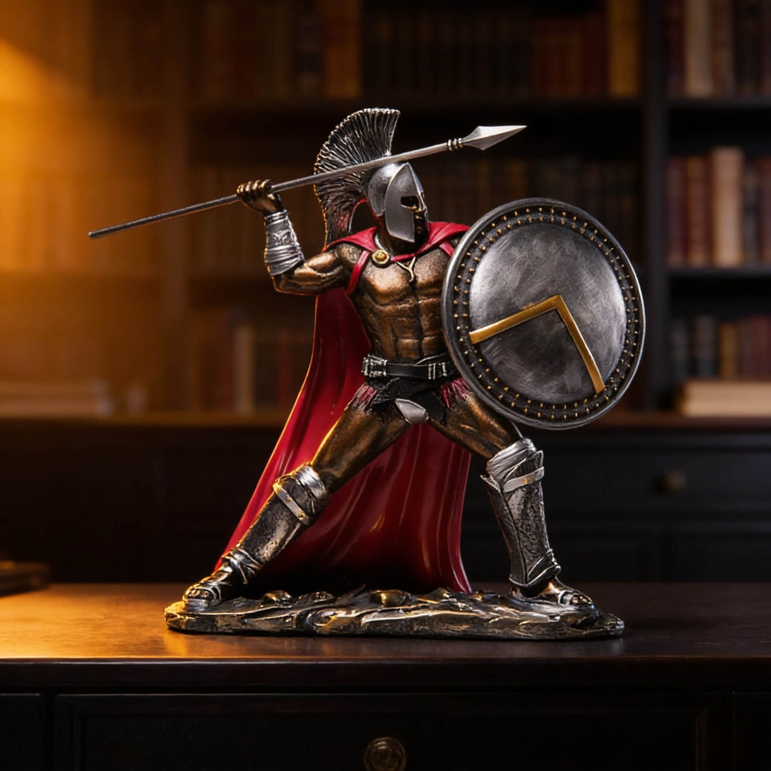 THE BRASIDAS
Spartan Combat Sculpture · Large Format · Hand-Finished Resin