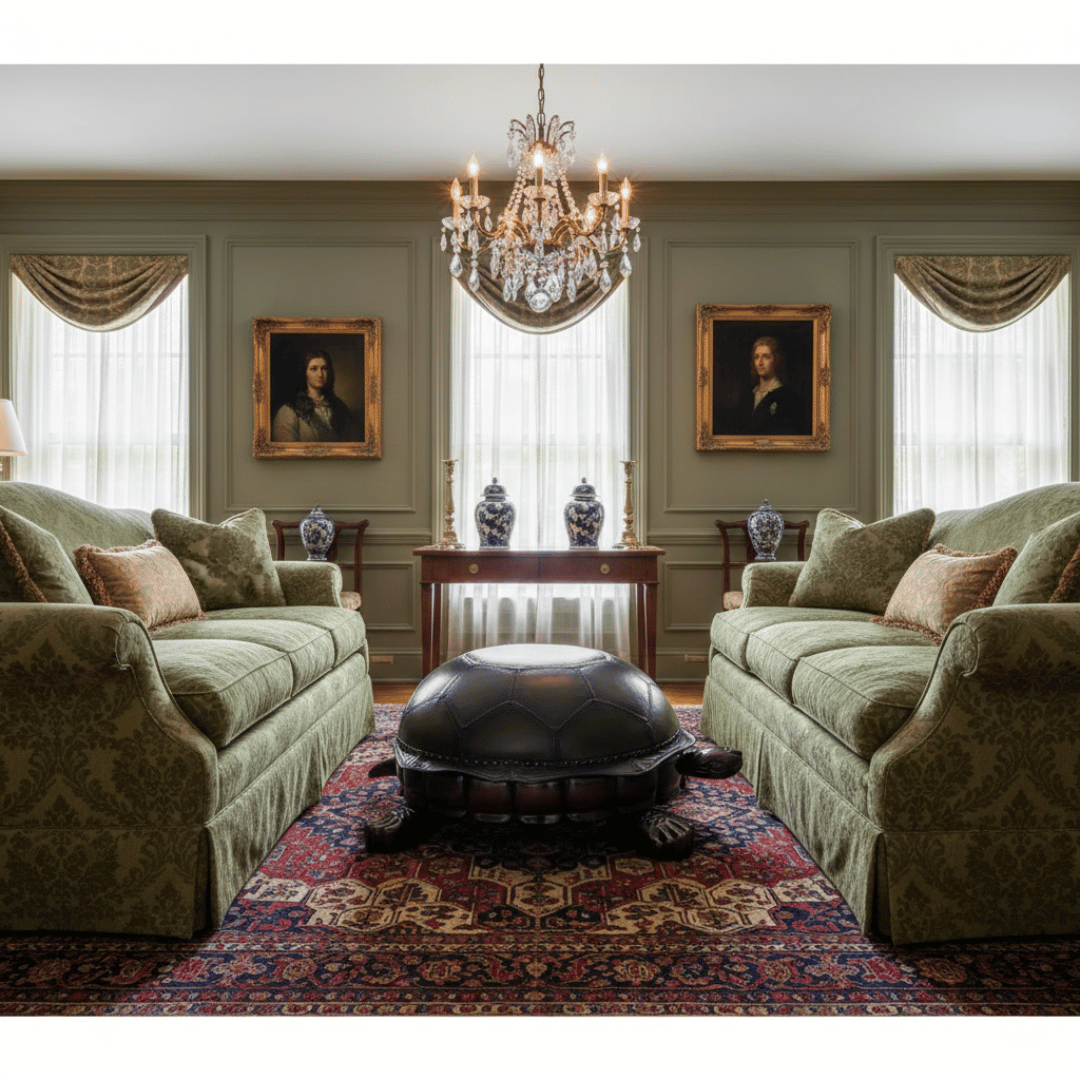 Turtle Ottoman Stool